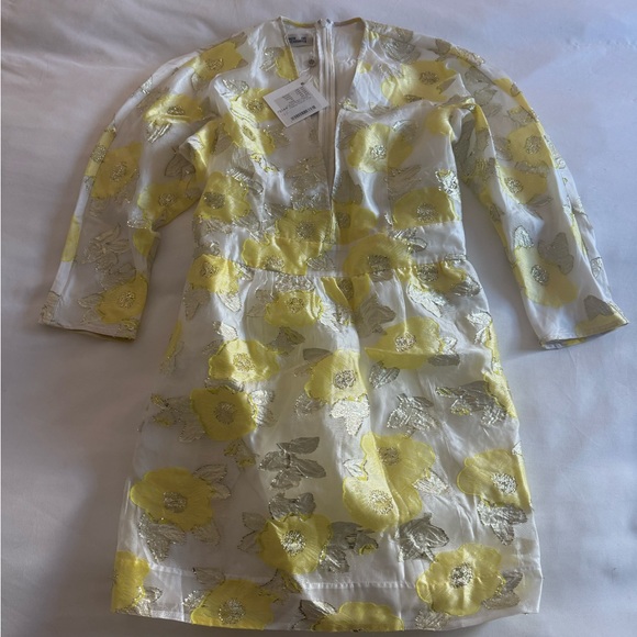 Alysia Dress in Yellow Floating Floral - Picture 2 of 8